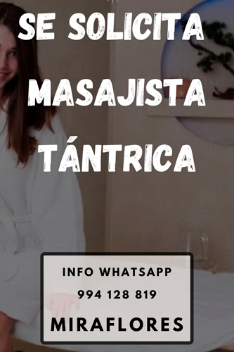 trabajo para masajista tantrica